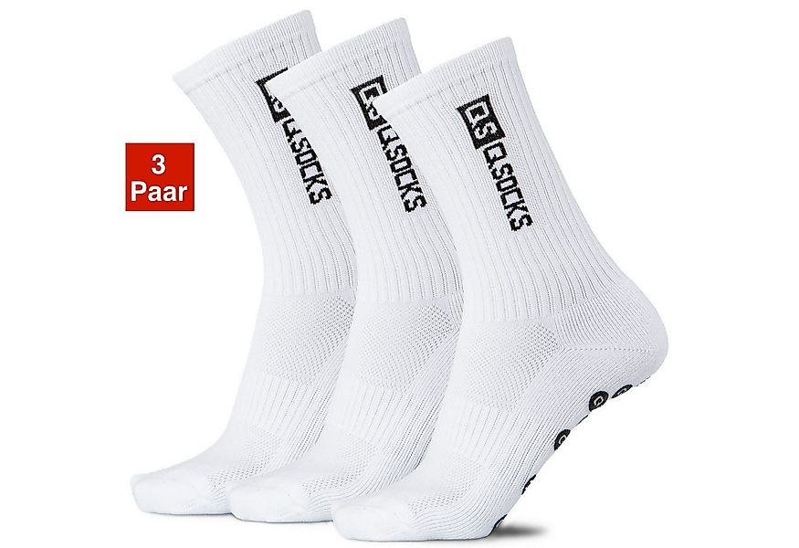 QSOCKS Sportsocken Rutschfeste Fußball Grip Socken Unisex Größe 39-46 (Pack günstig online kaufen