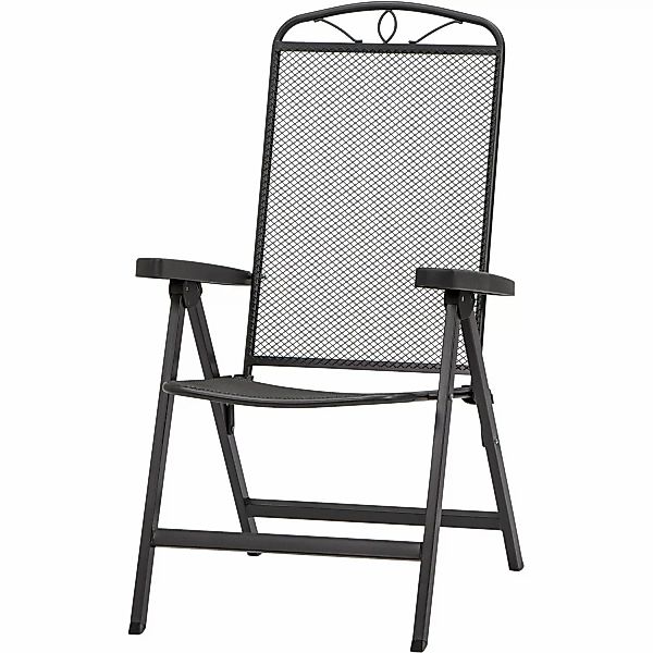 Siena Garden Elda Klappsesessel Matt-Anthrazit 103 x 65 x 60 cm günstig online kaufen
