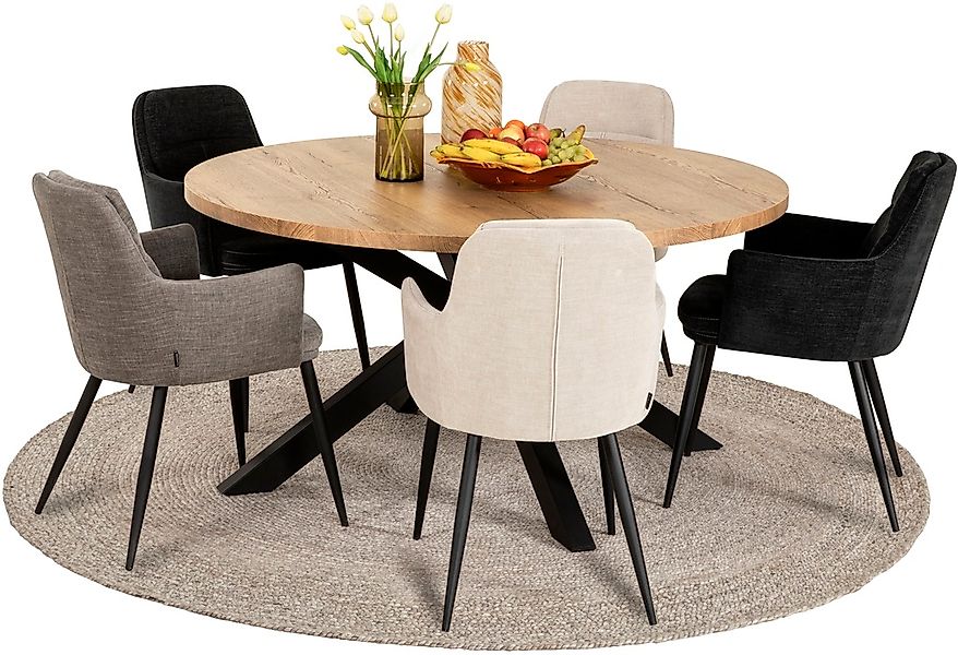 OMG Design Armlehnstuhl »Donna« (Set) 2 Stk.Schalenstuhl, bequem gepolstert günstig online kaufen