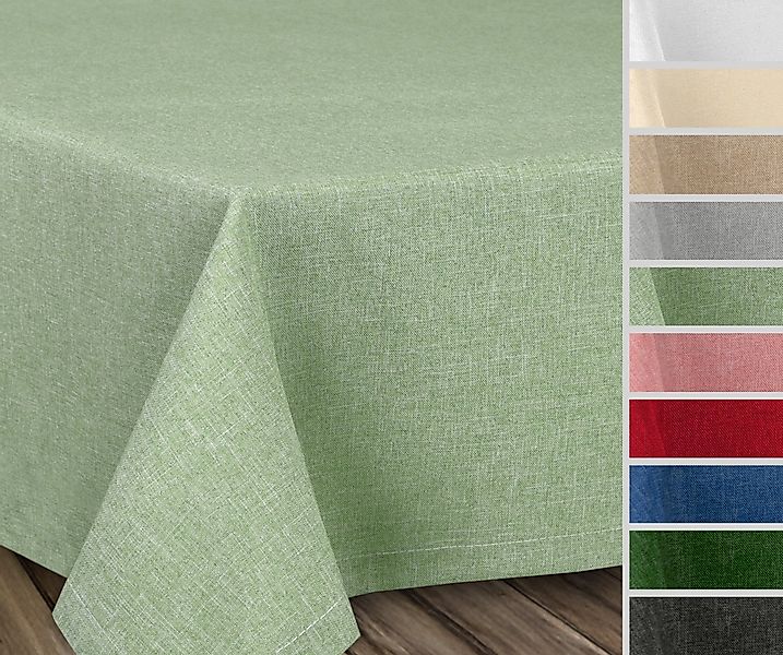 Beautex Tischdecke Fleckenabweisende bügelfreie Tischdecke mit Lotuseffekt, günstig online kaufen