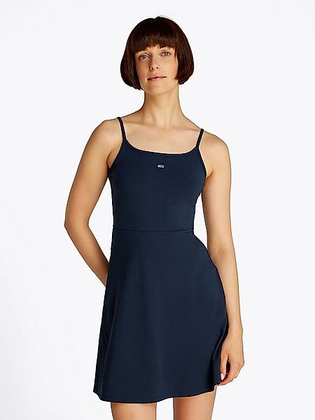 Tommy Jeans Skaterkleid TJW ESSENTIAL STRAP FLARE DRESS mit Logostickerei günstig online kaufen