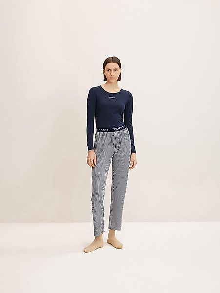 TOM TAILOR Pyjamahose Pyjamahose mit Streifenmuster günstig online kaufen