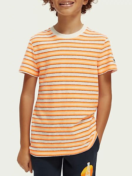 Scotch & Soda T-Shirt im Relaxed Fit mit „Yarn-Dye“-Streifenmuster günstig online kaufen