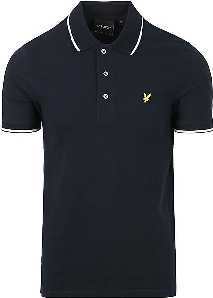 Lyle and Scott Polo Tipped Navy - Größe M günstig online kaufen