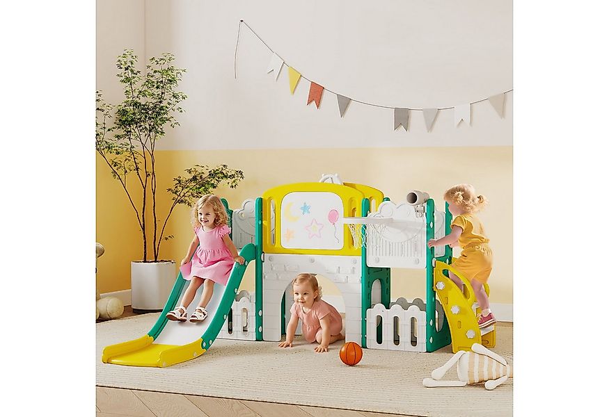 AIYAPLAY Rutsche 7 in 1 Indoor und Outdoor Babyrutsche, (Spielplatz, 1-tlg. günstig online kaufen