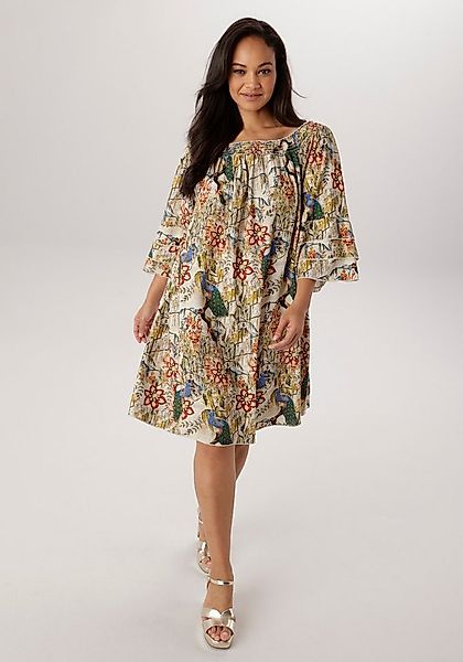 Aniston PLUS Blusenkleid mit Gummizug am Ausschnitt- NEUE KOLLEKTION günstig online kaufen