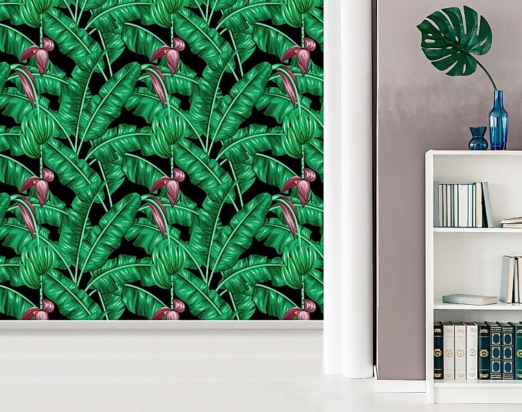 queence Vinyltapete »Jessica«, bedruckt-Motiv-botanisch-floral-gemustert-na günstig online kaufen