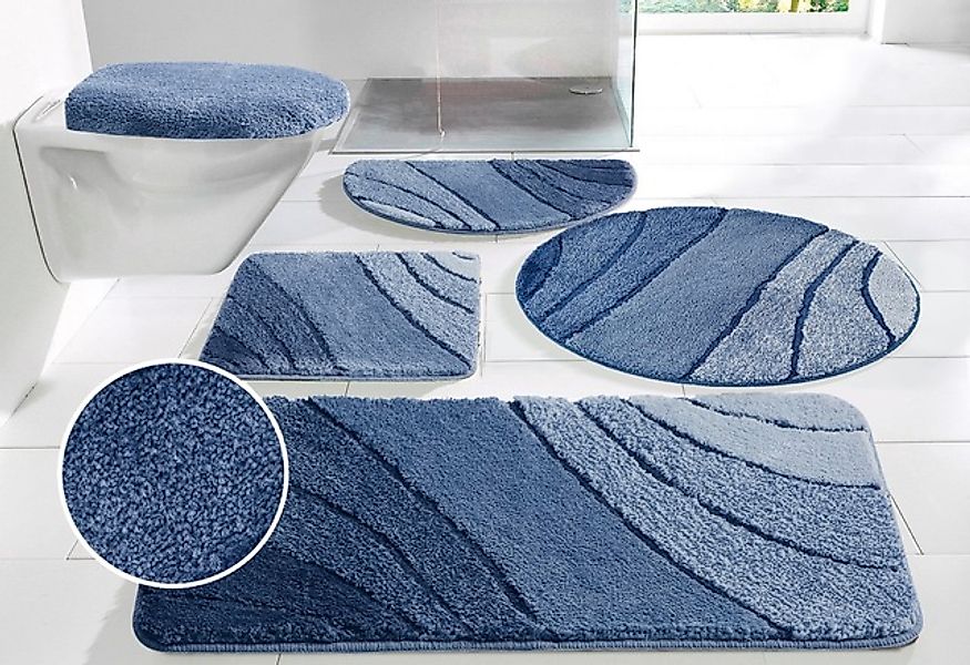 my home Badematte »Josie, Badvorleger, Badezimmer Teppich«, rutschhemmend b günstig online kaufen