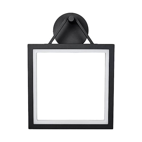 Lucande LED Wandleuchte Außen Mirco 9619147 Modern in Schwarz aus Aluminium günstig online kaufen