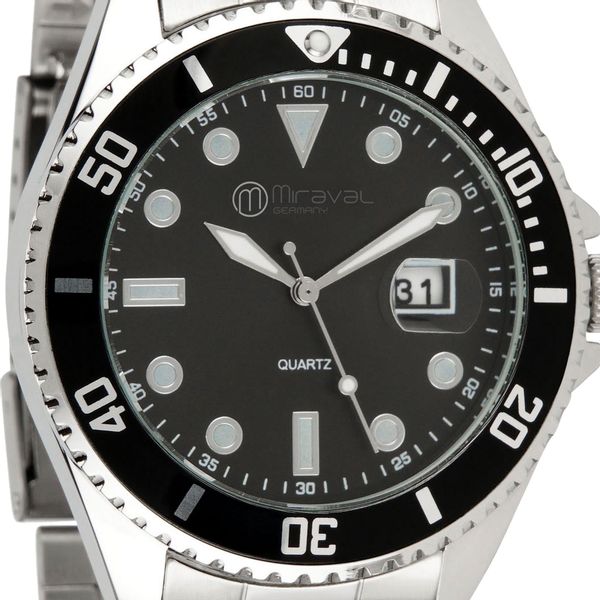 Miraval Quarzuhr Miraval Herrenarmbanduhr, mit Edelstahlarmband günstig online kaufen