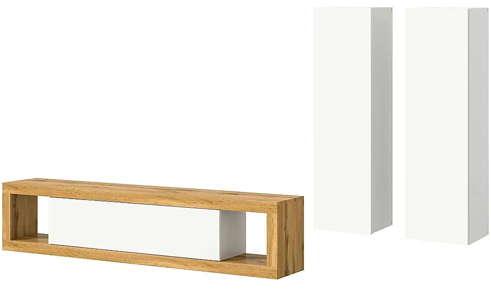 Wohnkombination stehend  Moja ¦ holzfarben ¦ Maße (cm): B: 270 H: 135 T: 30 günstig online kaufen