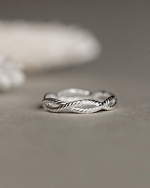 lille mus Silberring Ring 'Kordel Twist' 925 Silber / vergoldet günstig online kaufen