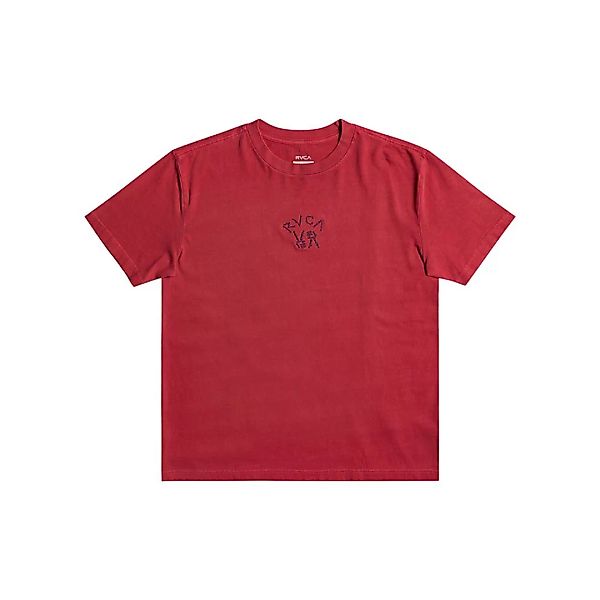Rvca Peace Bones Kurzärmeliges T-shirt S Cranberry günstig online kaufen