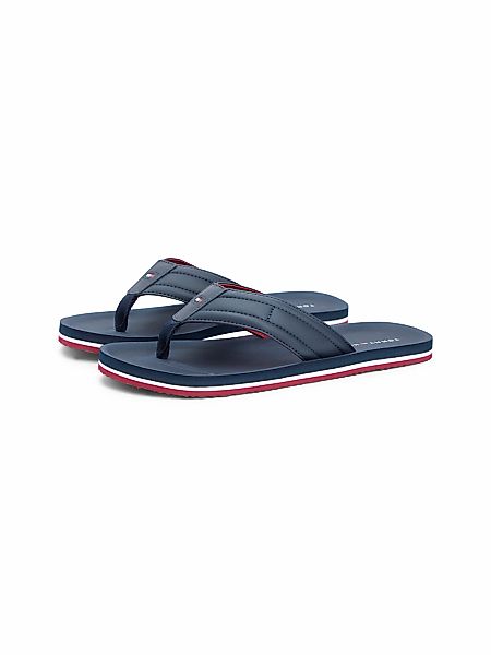 Tommy Hilfiger Zehentrenner "HILFIGER PADDED BEACH SANDAL" Sommerschuh, Fla günstig online kaufen