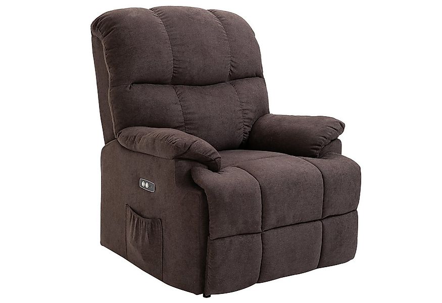 HOMCOM Relaxsessel mit Aufstehhilfe, USB-Anschluss, Liegefunktion (Relaxses günstig online kaufen