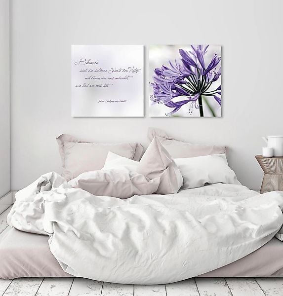 queence Leinwandbild »Worte der Natur«, Blätter-Blätterbilder-Kunst-Modern- günstig online kaufen