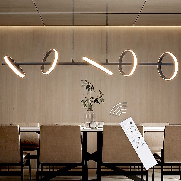 Nettlife LED Pendelleuchte Schwarz Esszimmerlampe Modern günstig online kaufen