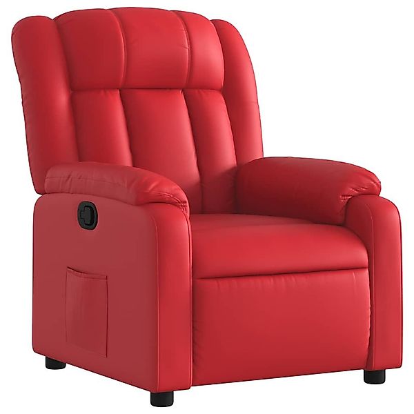 vidaXL Sessel Relaxsessel Rot Kunstleder (1-St) günstig online kaufen