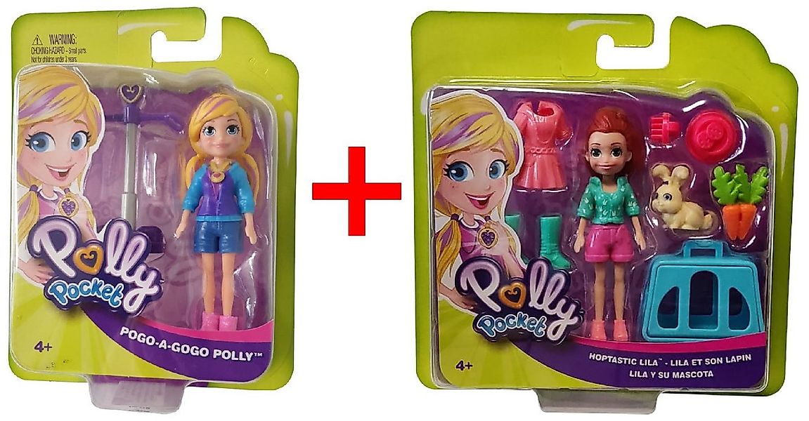 Polly Pocket Stehpuppe Polly Pocket + Lila - POGO-A-GOGO Pogo-Jumper, Hose, günstig online kaufen