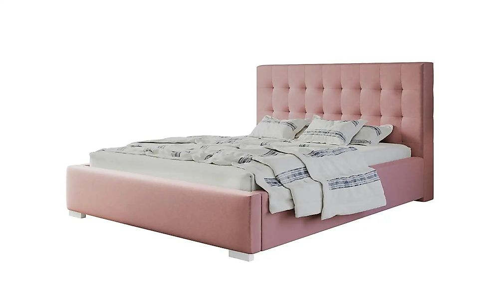 Polsterbett mit Stauraum Crawley ¦ rosa/pink ¦ Maße (cm): B: 200 H: 104 Bet günstig online kaufen