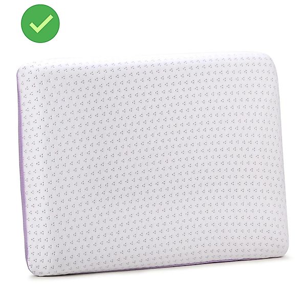 Vitapur Gänsefederkopfkissen Komfortable Lavendel Memory Classic günstig online kaufen