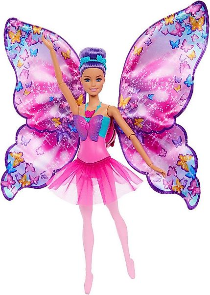Barbie Anziehpuppe Dance and Flutter Tanz, violette Haare, mit 2-in-1-Verwa günstig online kaufen