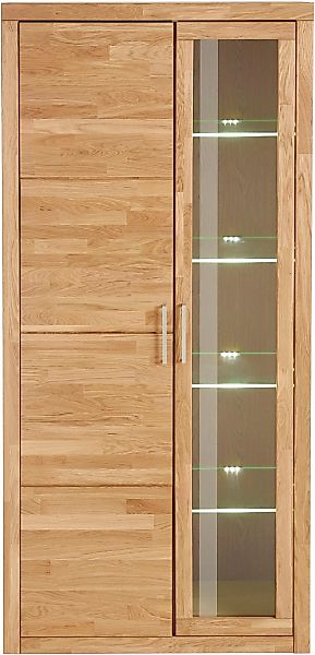 Home affaire Vitrine "Logo,190cm hoch,42 cm tief,Fronten Massivholz,10Fäche günstig online kaufen