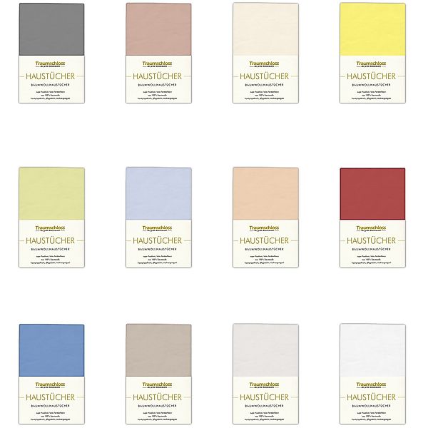 Traumschloss Betttuch Haustuch, 100% Baumwolle, Gummizug: ohne, (1 Stück), günstig online kaufen