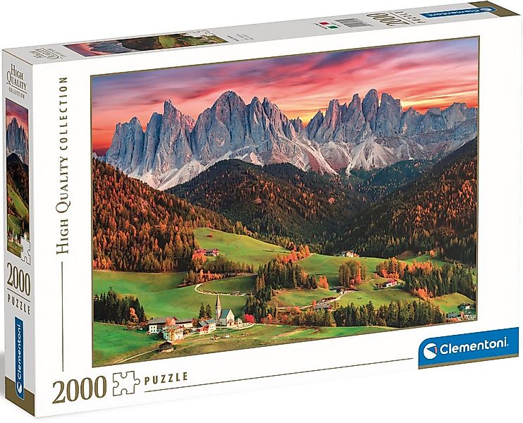 Clementoni® Puzzle High Quality Collection, Val di Funes, 2000 Puzzleteile, günstig online kaufen