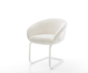 DELIFE Polsterstuhl Vinka-Flex, mit Armlehnen Freischwinger günstig online kaufen