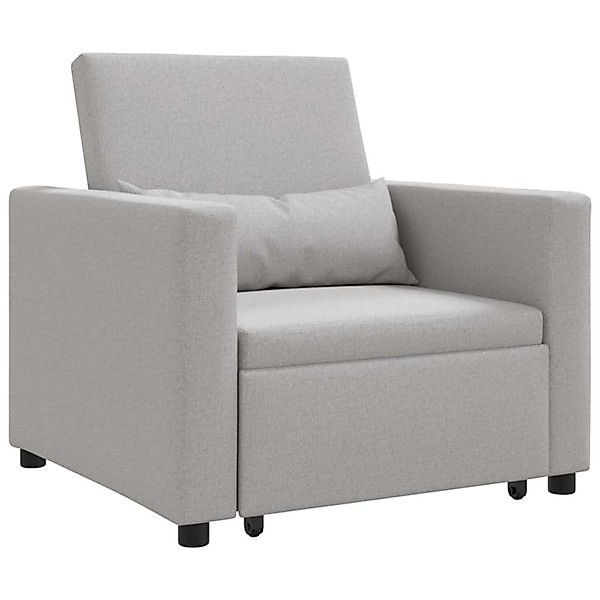 vidaXL Einzel-Schlafsofa mit Rädern Wolken-Grau 90 x 165 x 87 cm Stoff 4200 günstig online kaufen