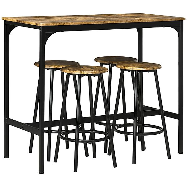 HOMCOM Bargruppe Bartisch Set günstig online kaufen