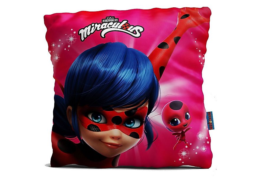 BERONAGE Dekokissen Miraculous Ladybug Stars Kissen 40x40 cm passend zur Be günstig online kaufen