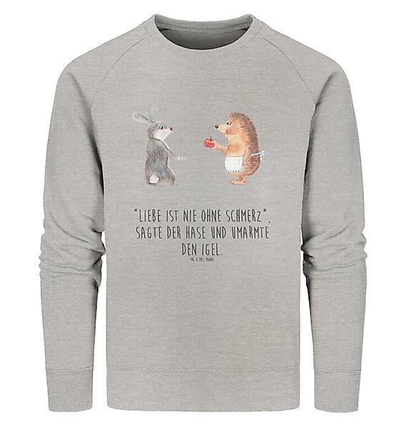 Mr. & Mrs. Panda Longpullover Hase Igel Größe XXL - Heather Grey - Geschenk günstig online kaufen