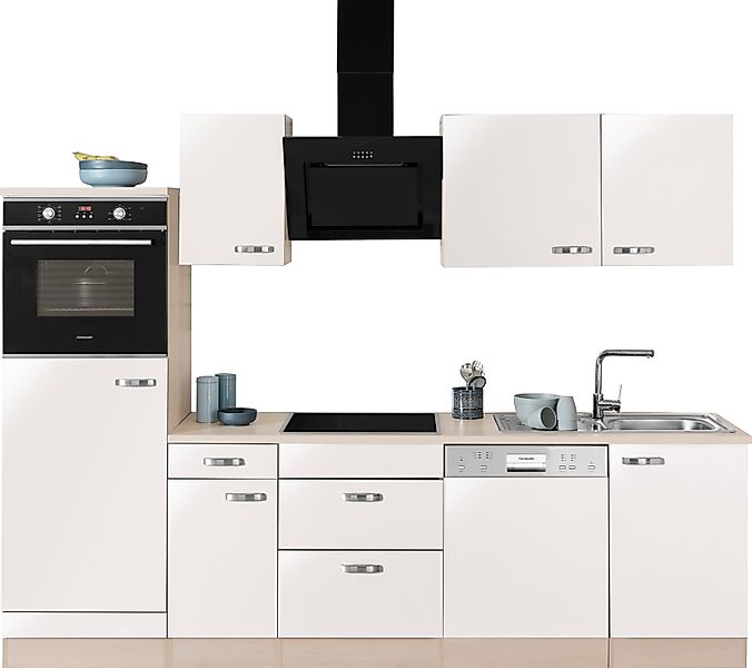 OPTIFIT Küchenzeile "Faro mit Hanseatic E-Geräten", Breite 270 cm, Türansch günstig online kaufen