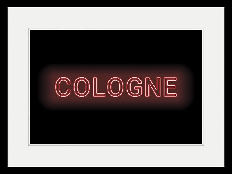 queence Bild »COLOGNE LIGHTS«, Städte-Schriftzug, (1 St.), HD Premium Poste günstig online kaufen