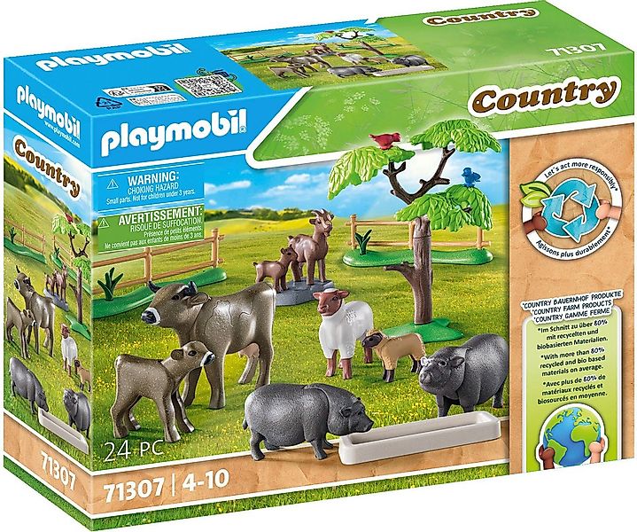 Playmobil® Bauernhoftiere (71307), Country Konstruktions-Spielset, (24 St), günstig online kaufen