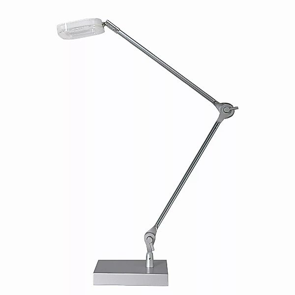 home24 Näve Tischleuchte Purposiva LED Modern Silber Metall 80 cm Höhe günstig online kaufen