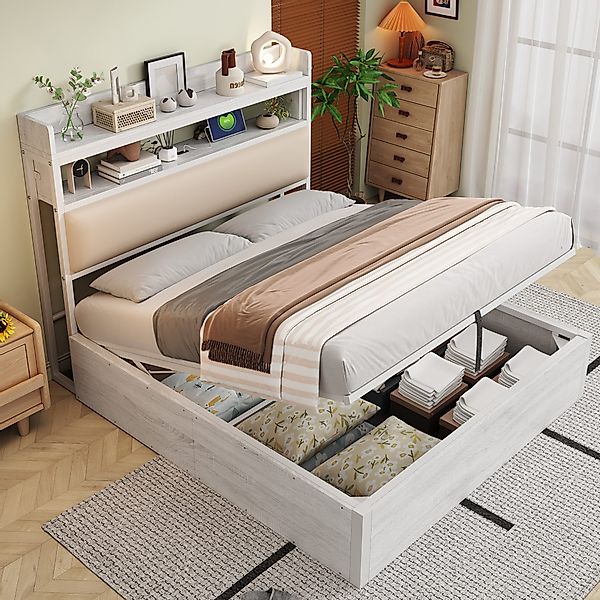 HAUSS SPOLE Polsterbett 140x200cm mit hydraulischem günstig online kaufen