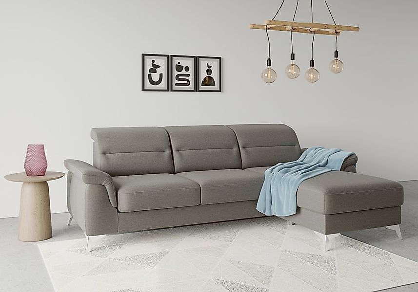 sit&more Ecksofa "Sinatra L-Form", mit Recamiere, optinal mit Kopfteilverst günstig online kaufen