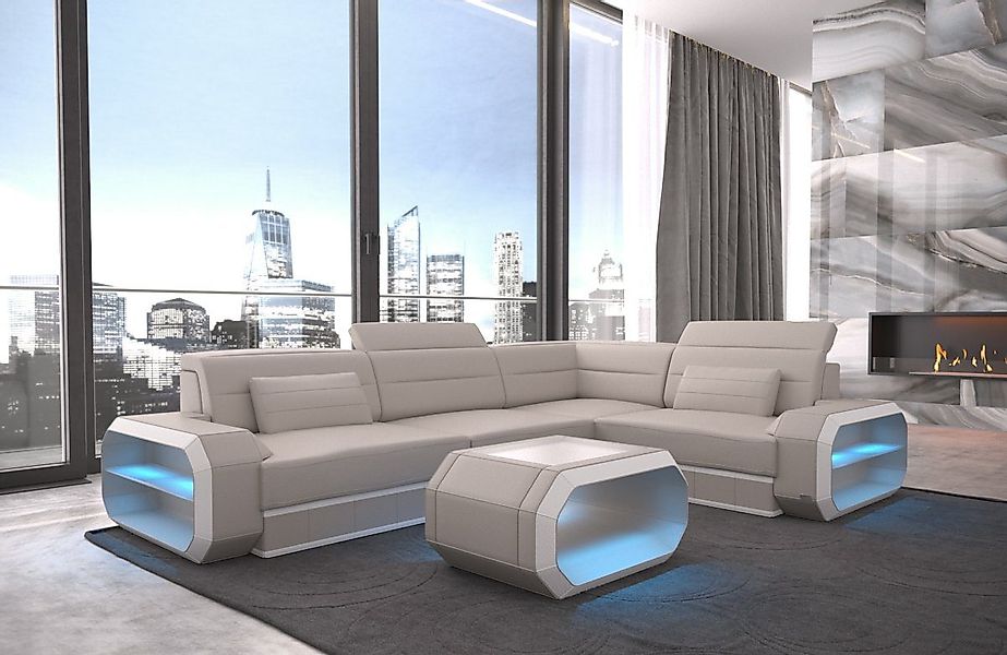 Sofa Dreams Ecksofa Sofa Leder Ledercouch günstig online kaufen