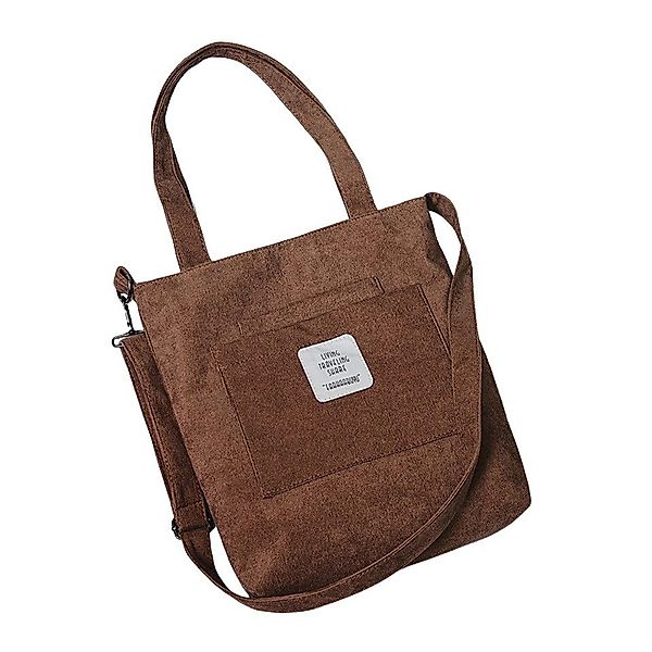 Coonoor Schultertasche Cord Tasche Damen Umhängetasche mit Reißverschluss, günstig online kaufen
