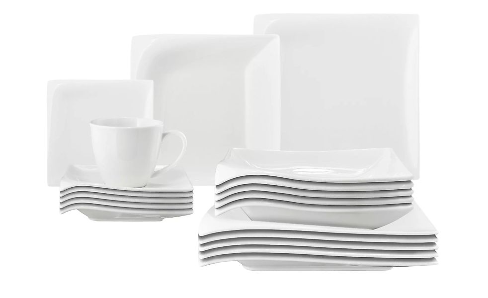 Peill+Putzler Kombiservice, 30-teilig  Capri - weiß - Porzellan - Geschirr günstig online kaufen