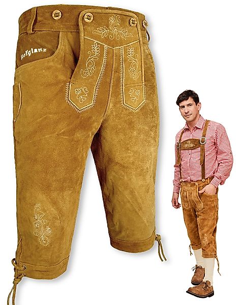 HOFGLANZ Trachtenlederhose Herren traditionelle Lederhose lang günstig online kaufen