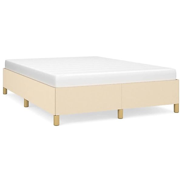 vidaXL Bettgestell Creme 140x190 cm Stoff Modell 31397154 günstig online kaufen
