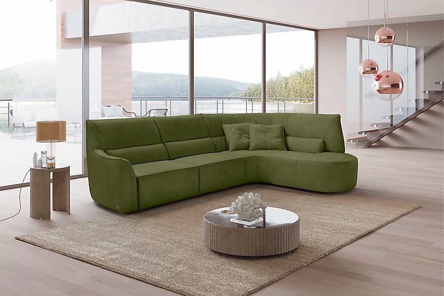 Egoitaliano Ecksofa "Puffy, extravagant & edel, Retro Designsofa, hoher Sit günstig online kaufen