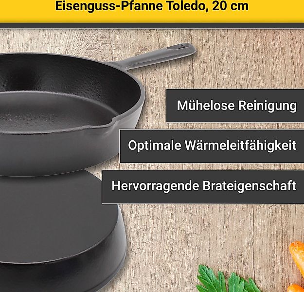 Krüger Bratpfanne »Toledo«, Gusseisen günstig online kaufen