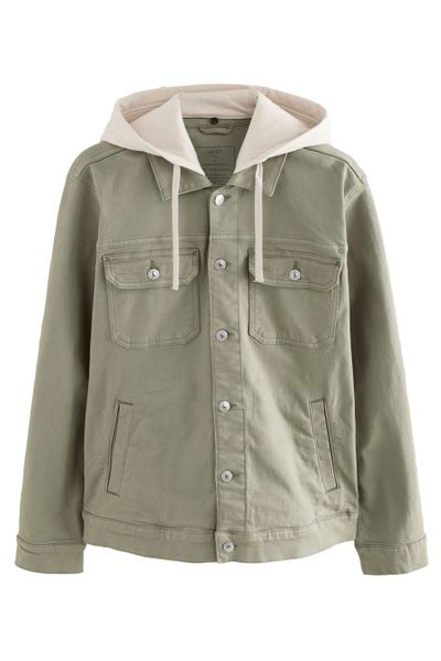 Next Jeansjacke Denim-Jacke mit Kapuze (1-St) günstig online kaufen