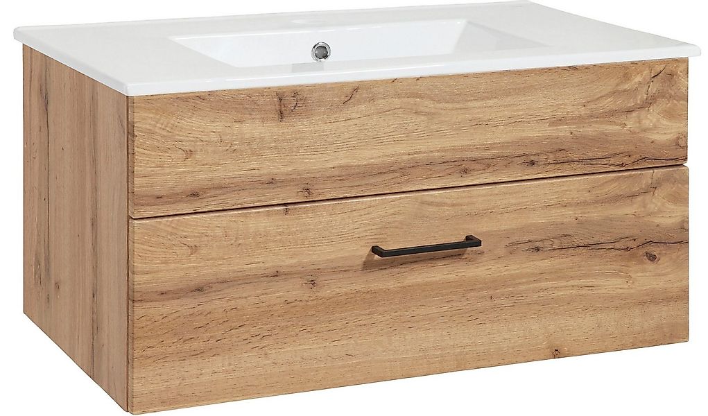 welltime Waschtisch Trento Light mit Keramik-Auflagebecken, 1 feste Blende günstig online kaufen