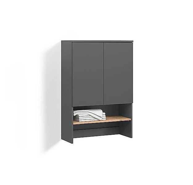 Livinity® Waschmaschinenumbauschrank Paolina, Anthrazit/Goldkraft Eiche, 68 günstig online kaufen